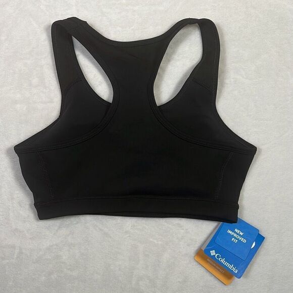 Columbia Women 1 Pack Classic Logo Racerback Omni‎ Wick Bra Size S Sport Bra New - Picture 4 of 7